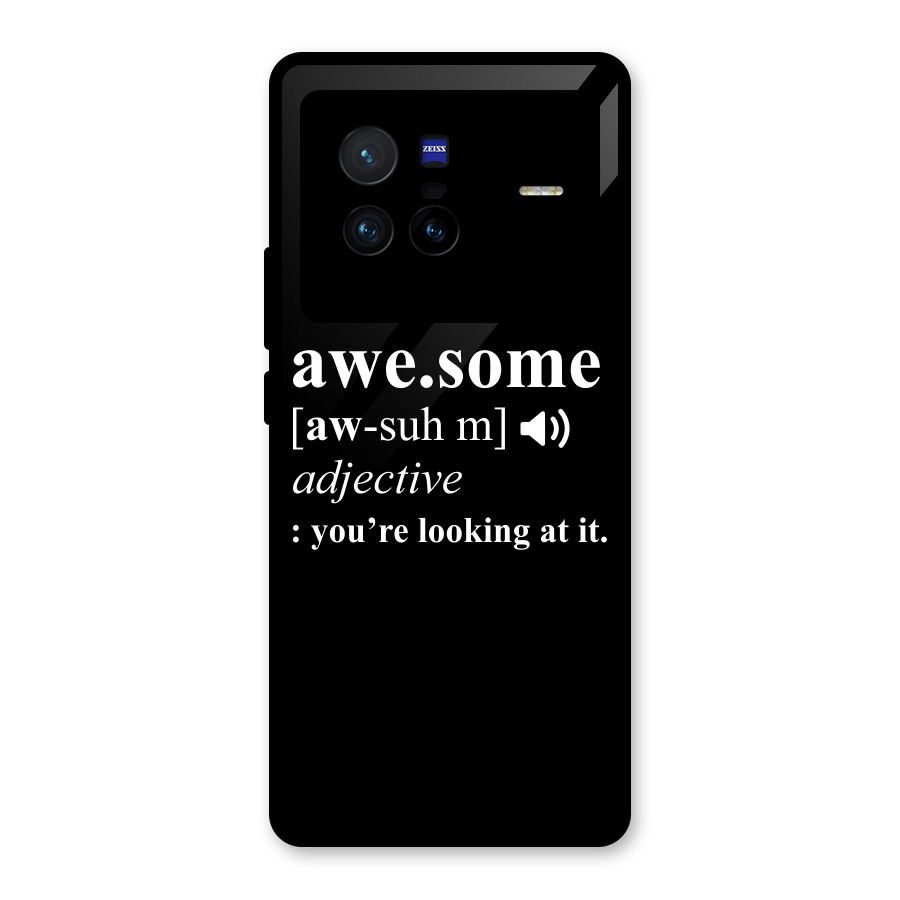 Awesome Looking at it Glass Back Case for Vivo X80