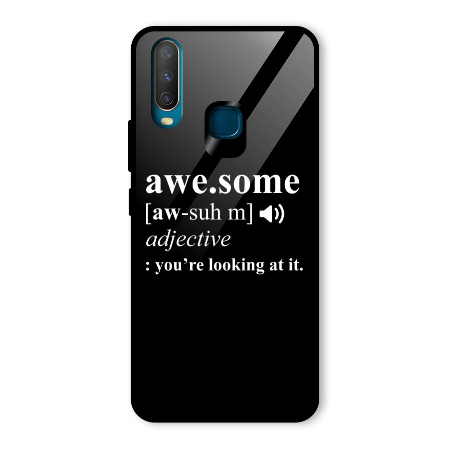 Awesome Looking at it Glass Back Case for Vivo Y17