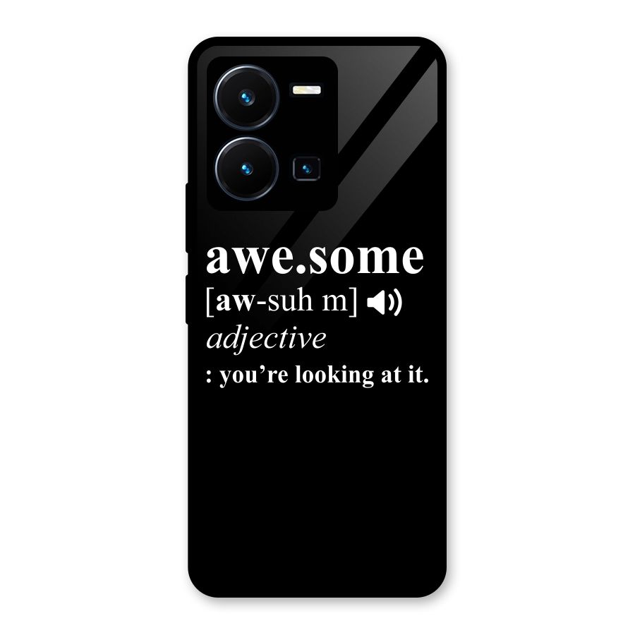 Awesome Looking at it Glass Back Case for Vivo Y35