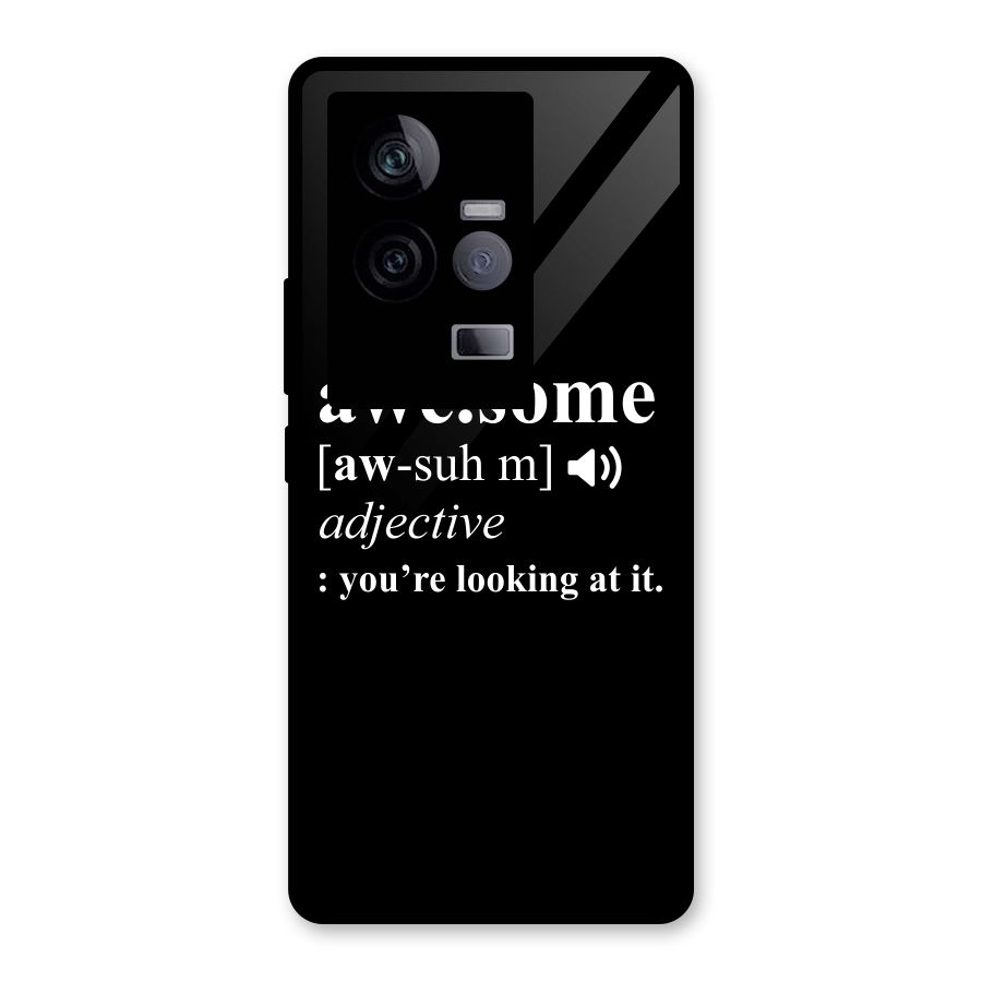 Awesome Looking at it Glass Back Case for Vivo iQOO 11 5G