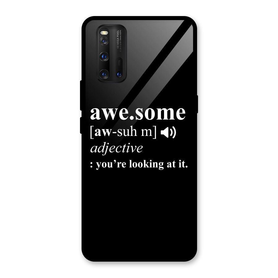 Awesome Looking at it Glass Back Case for Vivo iQOO 3