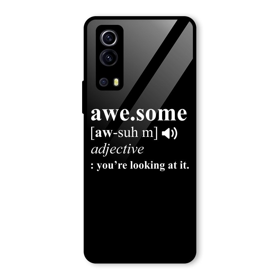 Awesome Looking at it Glass Back Case for Vivo iQOO Z3