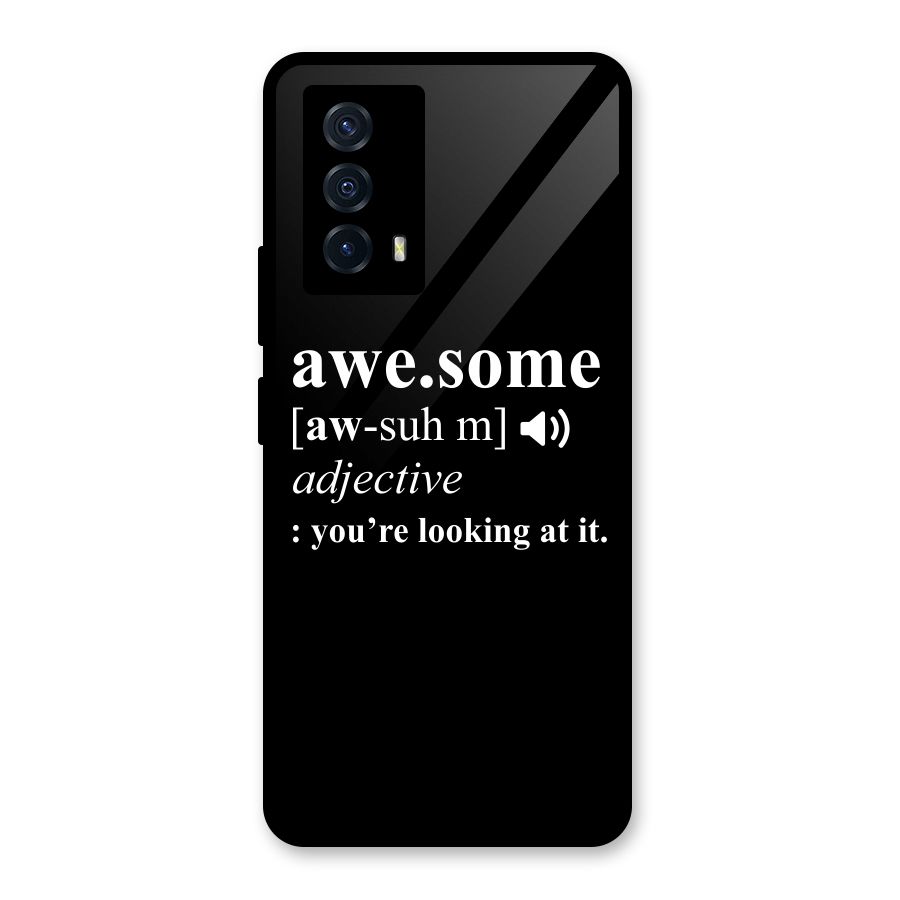 Awesome Looking at it Glass Back Case for Vivo iQOO Z5