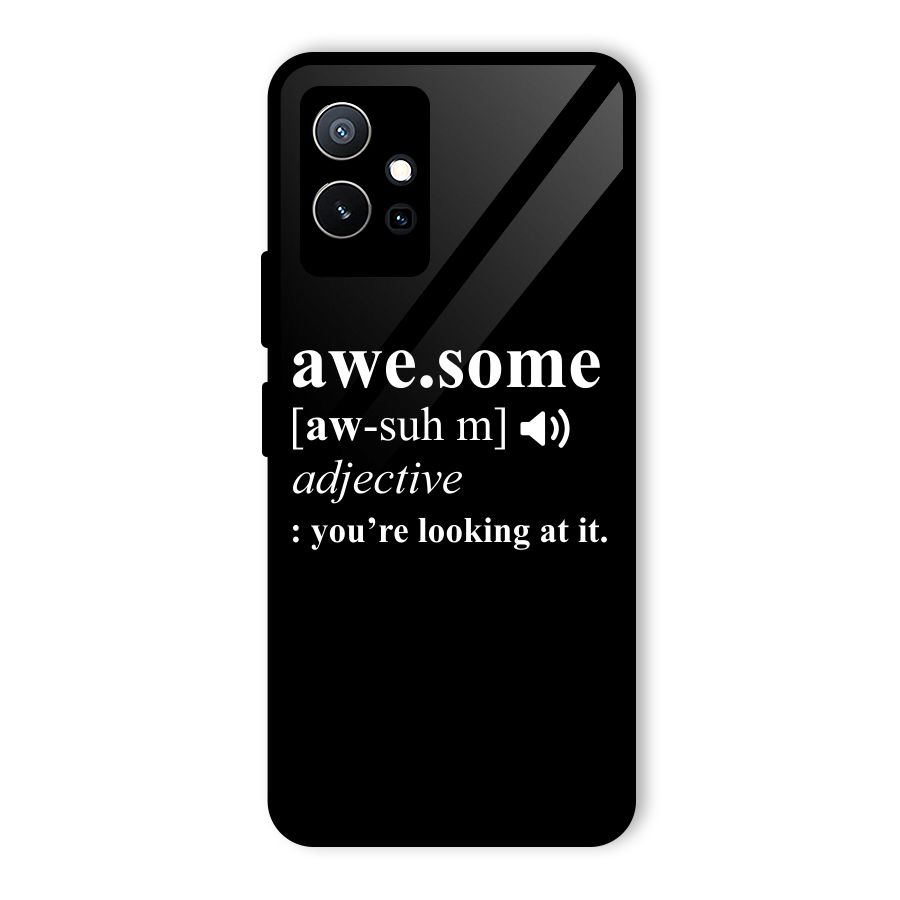 Awesome Looking at it Glass Back Case for Vivo iQOO Z6