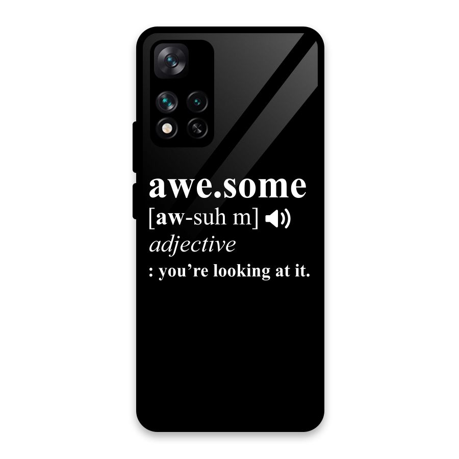 Awesome Looking at it Glass Back Case for Xiaomi 11i 5G