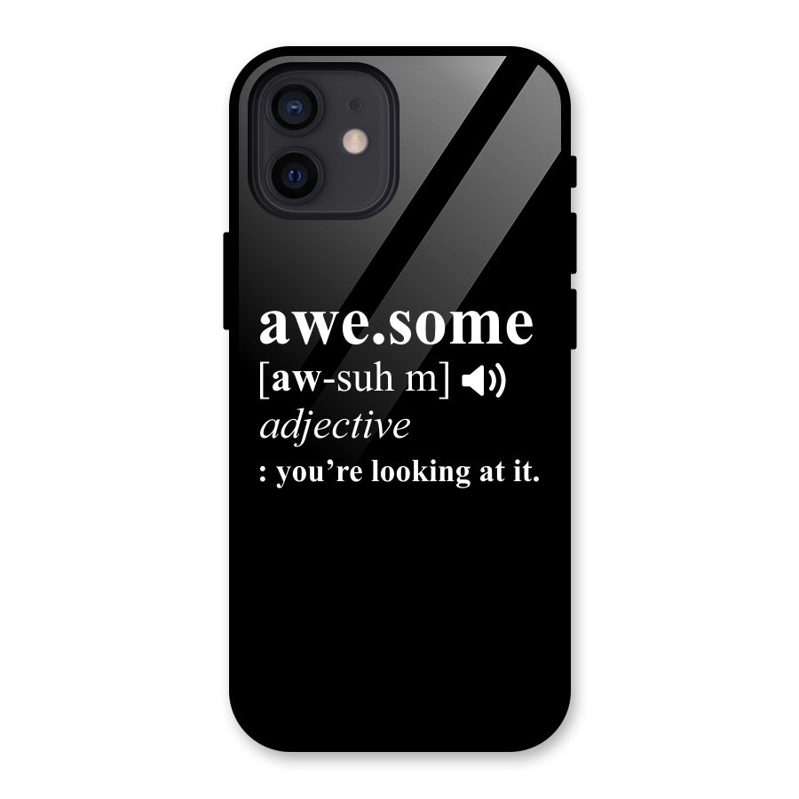 Awesome Looking at it Glass Back Case for iPhone 12