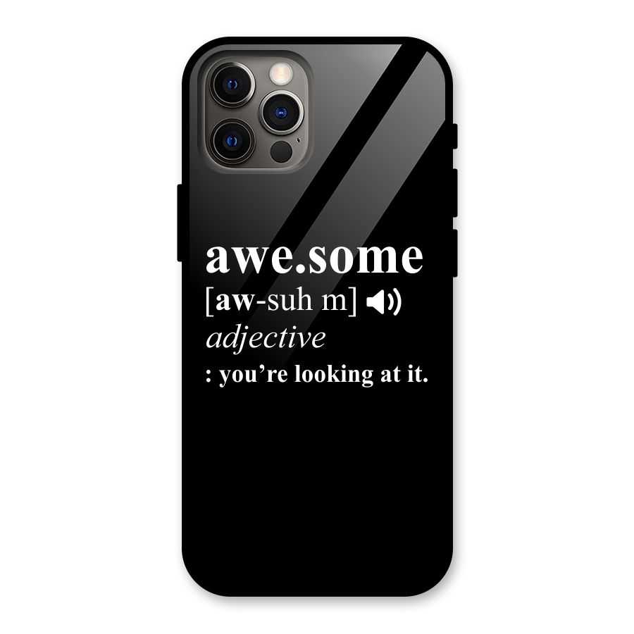 Awesome Looking at it Glass Back Case for iPhone 12 Pro