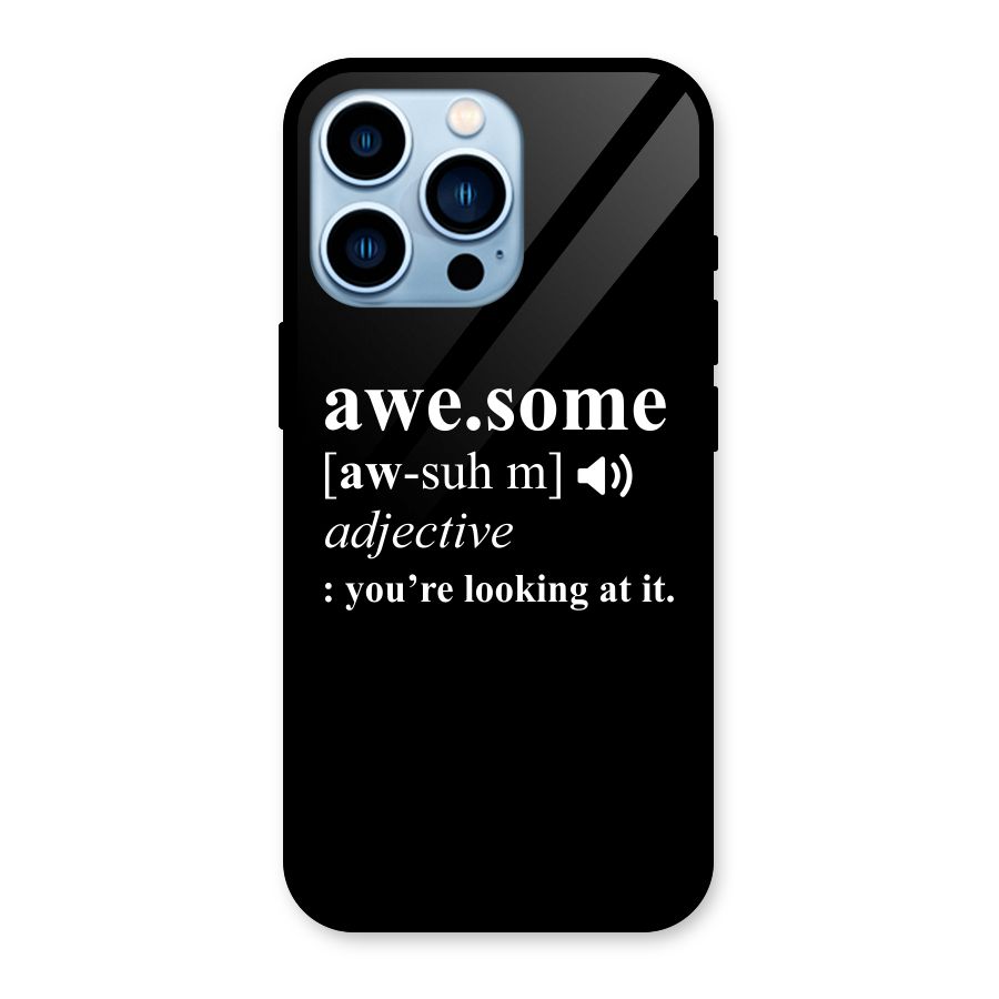 Awesome Looking at it Glass Back Case for iPhone 13 Pro