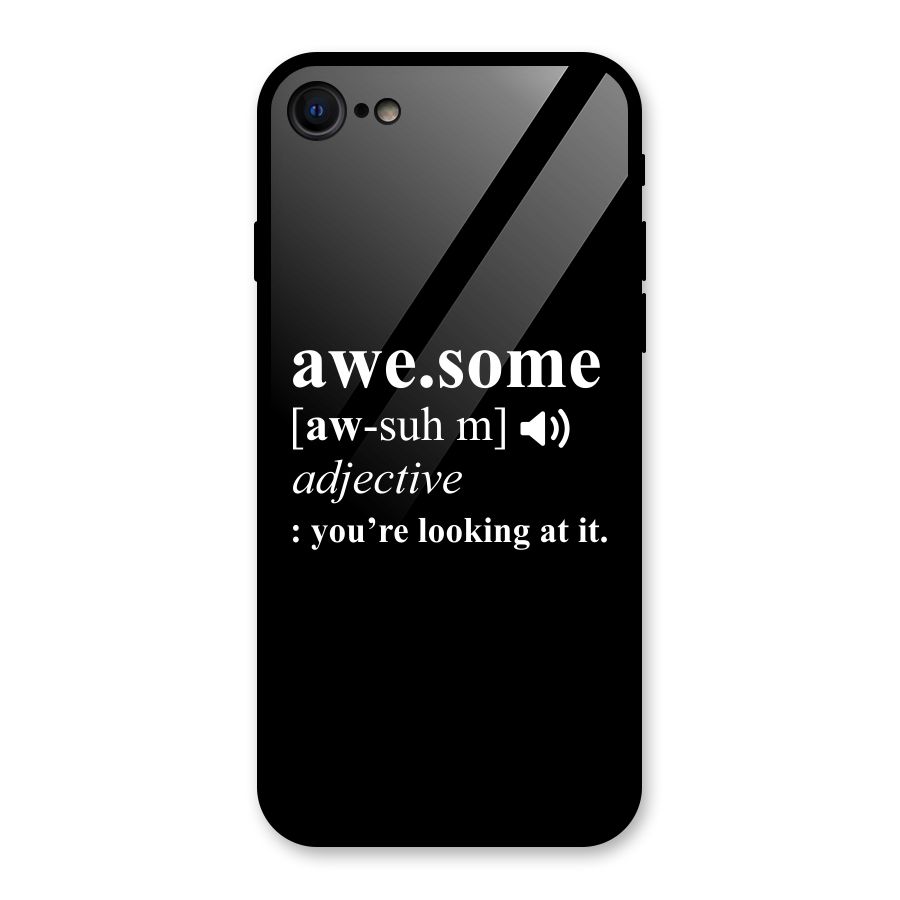 Awesome Looking at it Glass Back Case for iPhone SE 2022