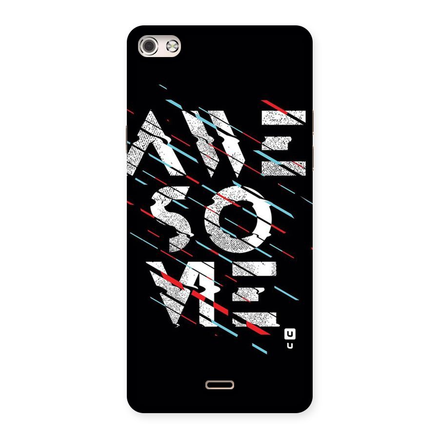 Awesome Me Back Case for Micromax Canvas Silver 5