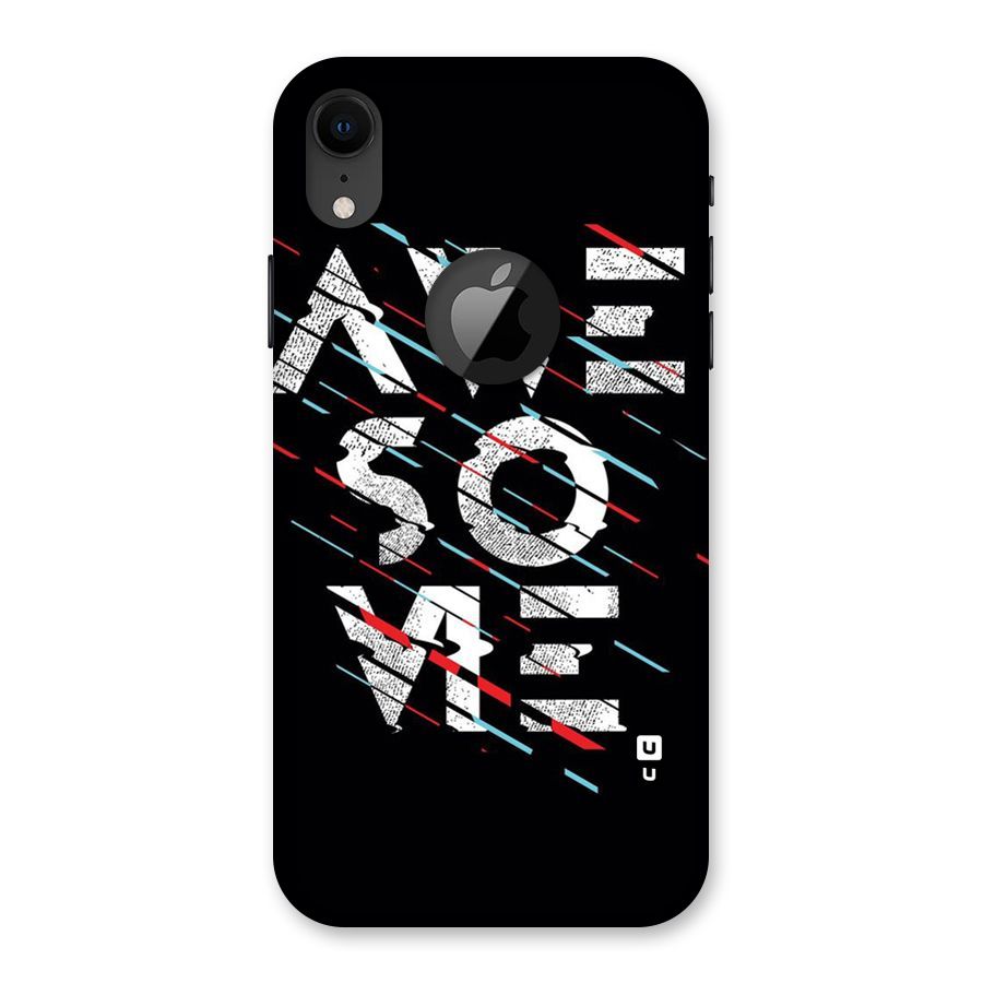 Awesome Me Back Case for iPhone XR Logo Cut