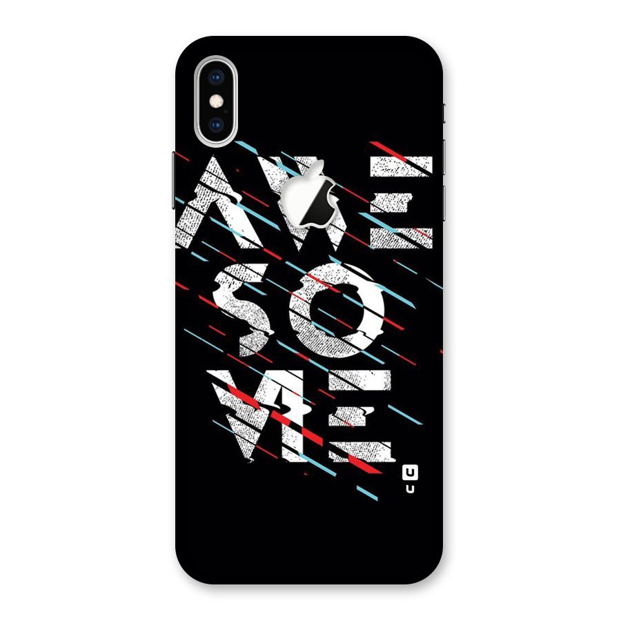 Awesome Me Back Case for iPhone XS Max Apple Cut