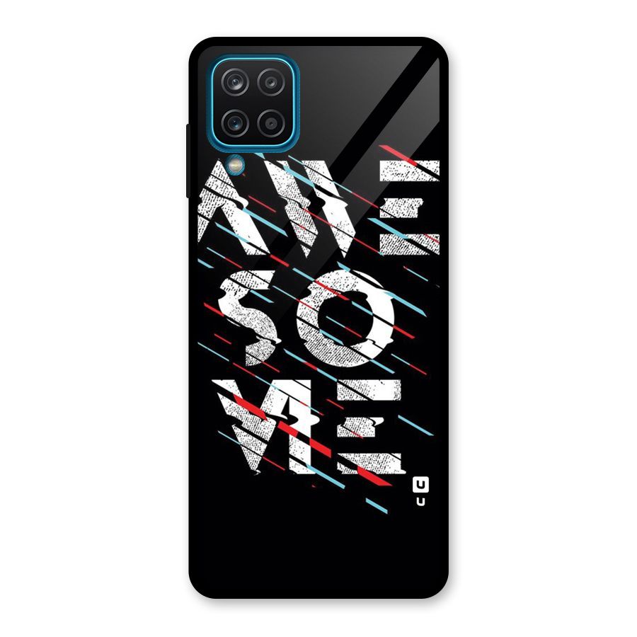 Awesome Me Glass Back Case for Galaxy A12