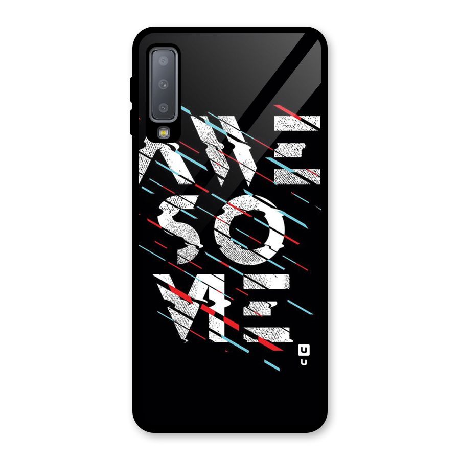 Awesome Me Glass Back Case for Galaxy A7 (2018)