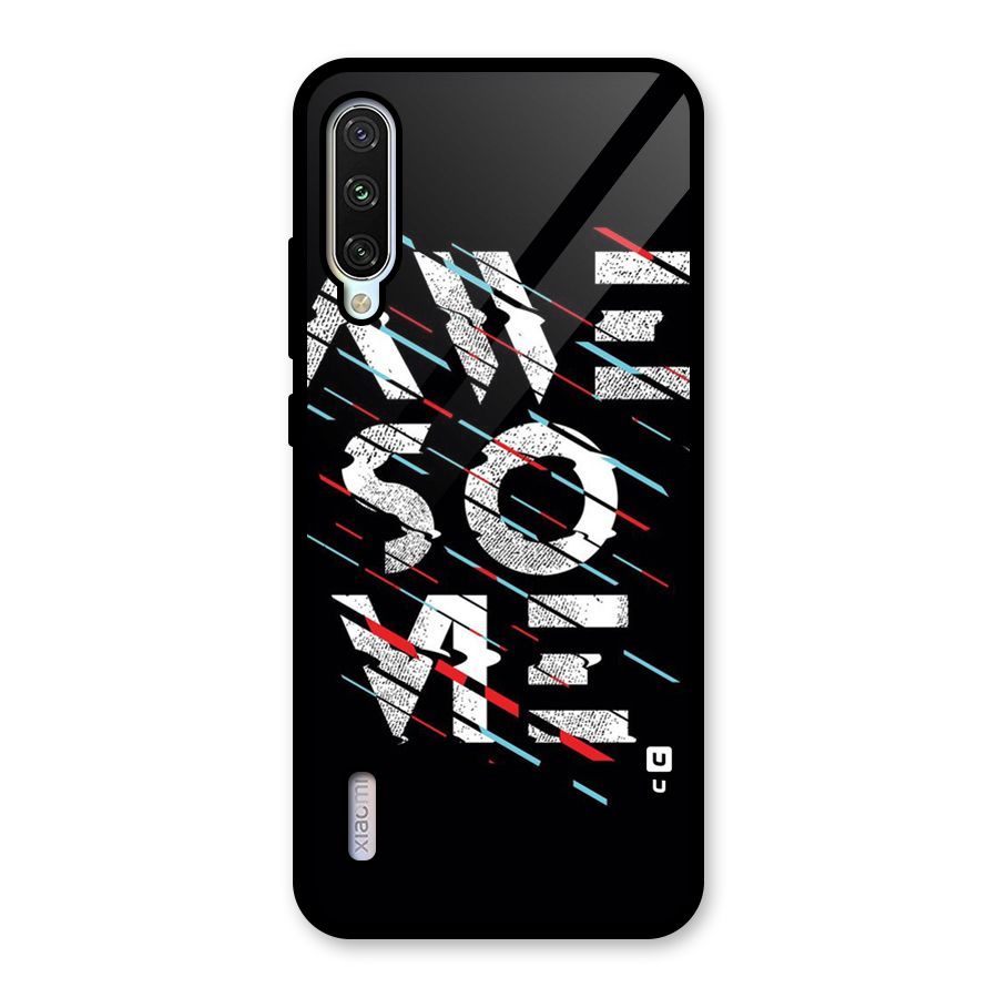 Awesome Me Glass Back Case for Mi A3