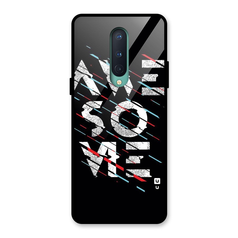 Awesome Me Glass Back Case for OnePlus 8