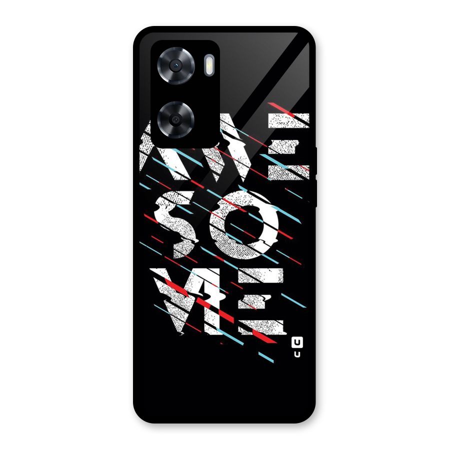 Awesome Me Glass Back Case for Oppo A57 2022
