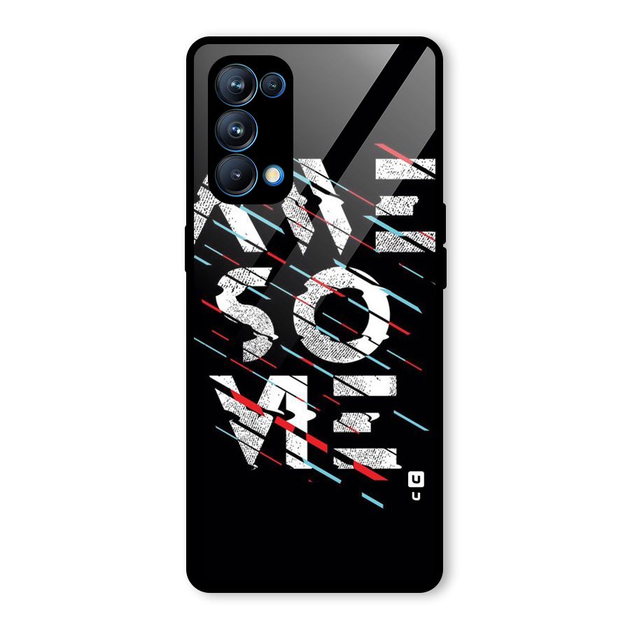 Awesome Me Glass Back Case for Oppo Reno5 Pro 5G