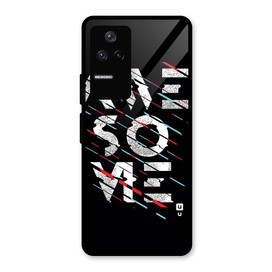 Awesome Me Glass Back Case for Poco F4 5G