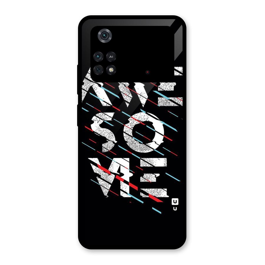 Awesome Me Glass Back Case for Poco M4 Pro 4G
