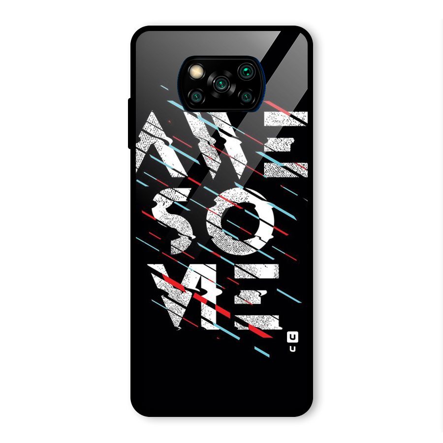 Awesome Me Glass Back Case for Poco X3 Pro