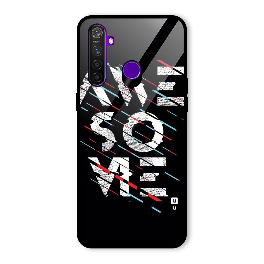 Awesome Me Glass Back Case for Realme 5 Pro