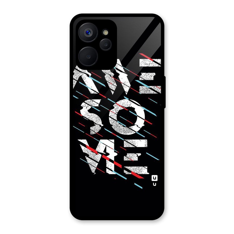 Awesome Me Glass Back Case for Realme 9i 5G