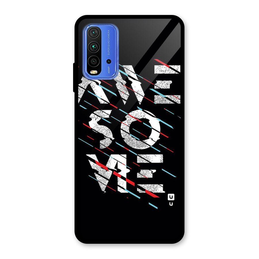 Awesome Me Glass Back Case for Redmi 9 Power