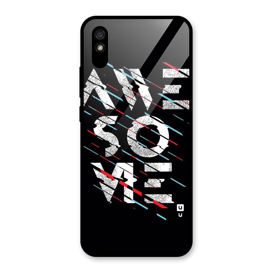 Awesome Me Glass Back Case for Redmi 9i