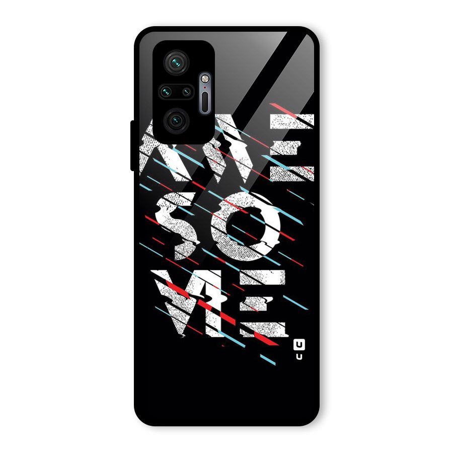 Awesome Me Glass Back Case for Redmi Note 10 Pro Max