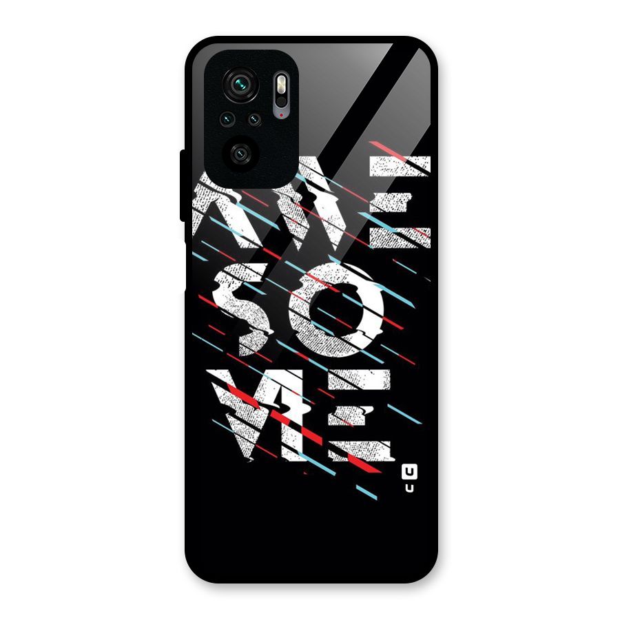 Awesome Me Glass Back Case for Redmi Note 11 SE
