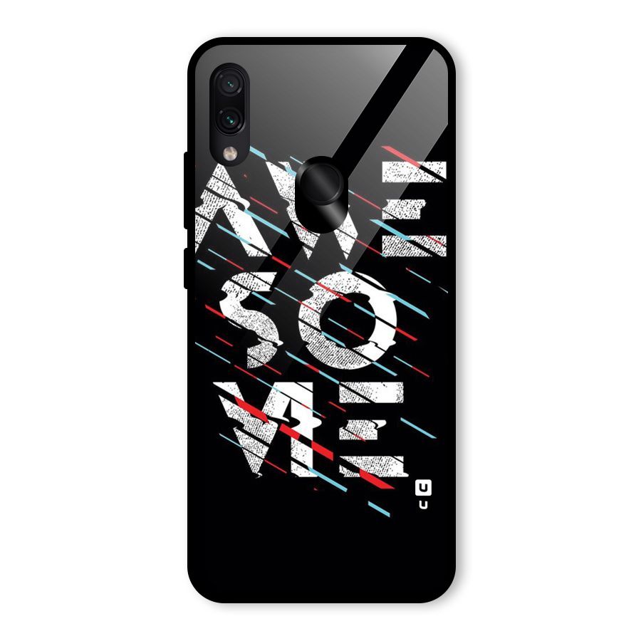 Awesome Me Glass Back Case for Redmi Note 7 Pro