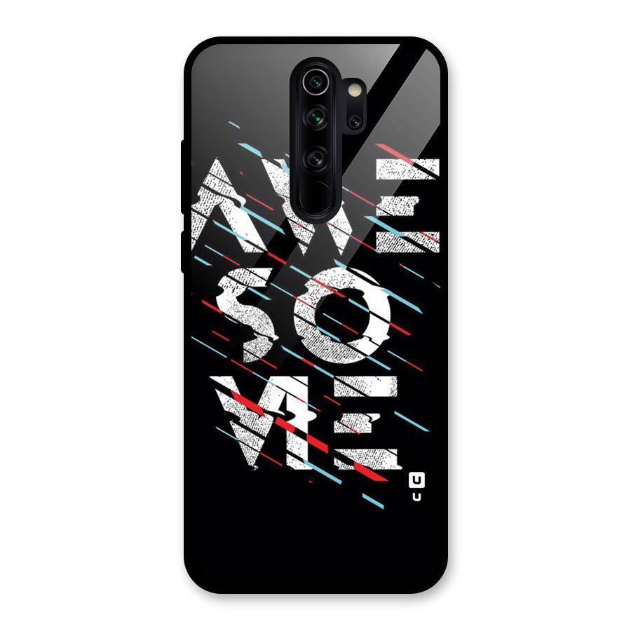 Awesome Me Glass Back Case for Redmi Note 8 Pro