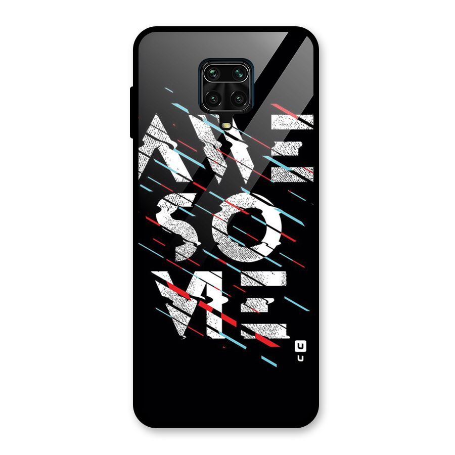 Awesome Me Glass Back Case for Redmi Note 9 Pro Max