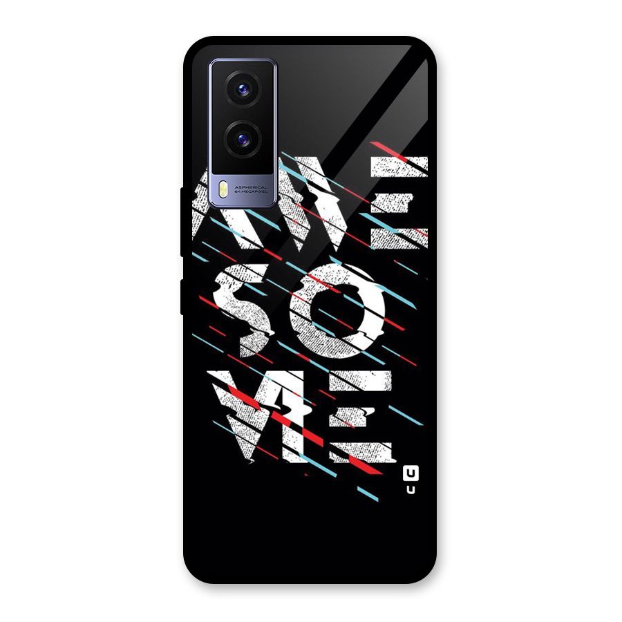 Awesome Me Glass Back Case for Vivo V21e 5G