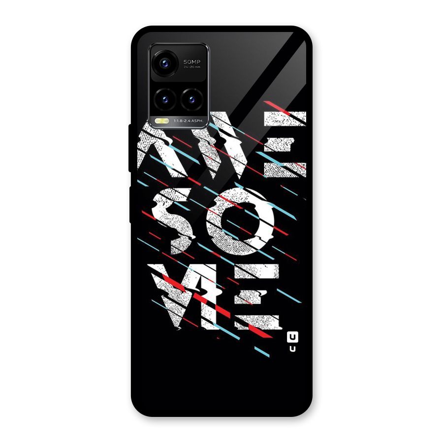 Awesome Me Glass Back Case for Vivo Y21T