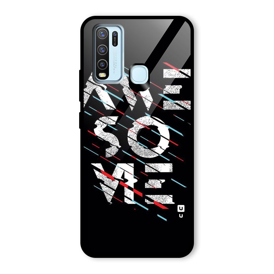 Awesome Me Glass Back Case for Vivo Y30