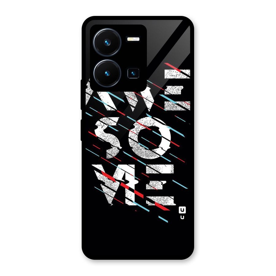 Awesome Me Glass Back Case for Vivo Y35