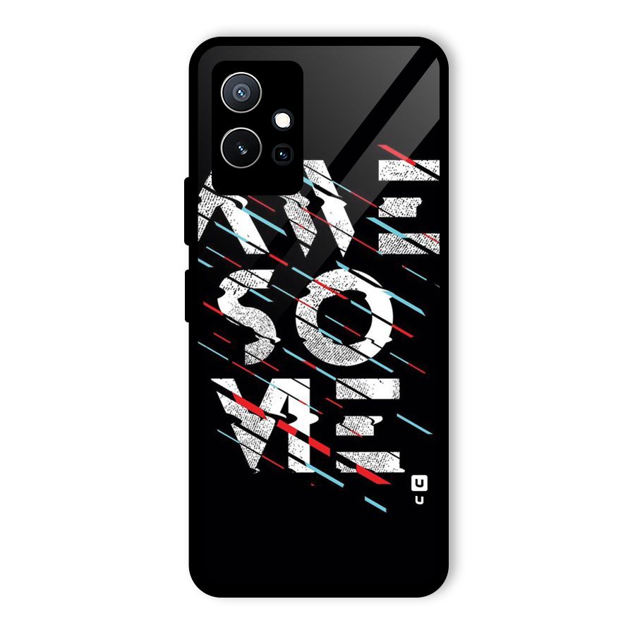 Awesome Me Glass Back Case for Vivo iQOO Z6