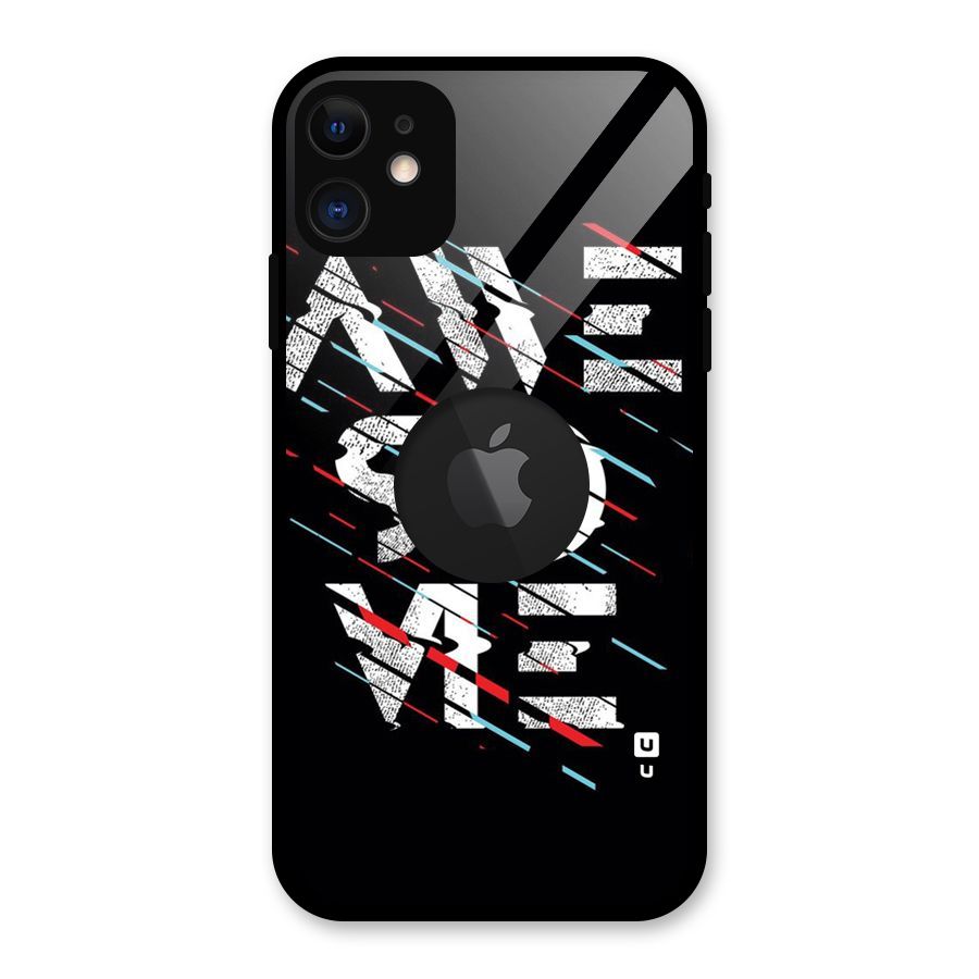 Awesome Me Glass Back Case for iPhone 11 Logo Cut