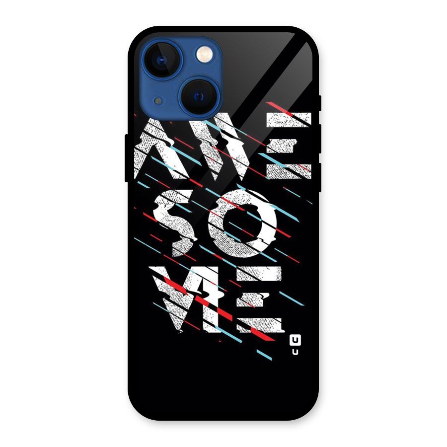 Awesome Me Glass Back Case for iPhone 13 Mini