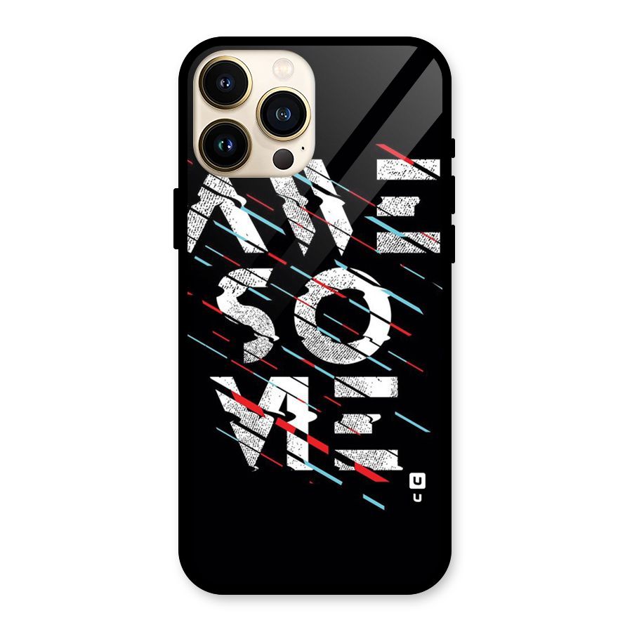 Awesome Me Glass Back Case for iPhone 13 Pro Max