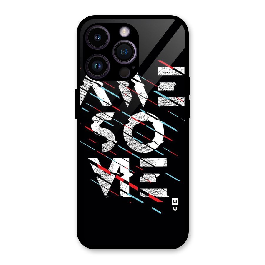 Awesome Me Glass Back Case for iPhone 14 Pro Max
