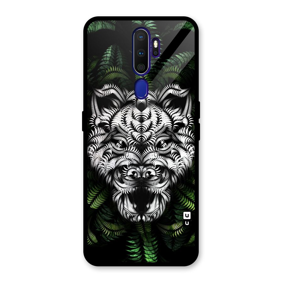 Aztec Art Tiger Glass Back Case for Oppo A9 (2020)