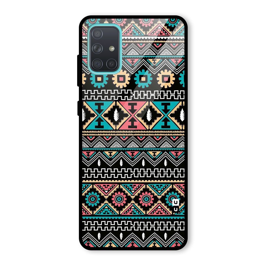 Aztec Beautiful Creativity Glass Back Case for Galaxy A71