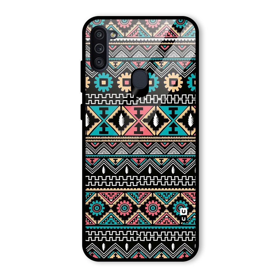 Aztec Beautiful Creativity Glass Back Case for Galaxy M11