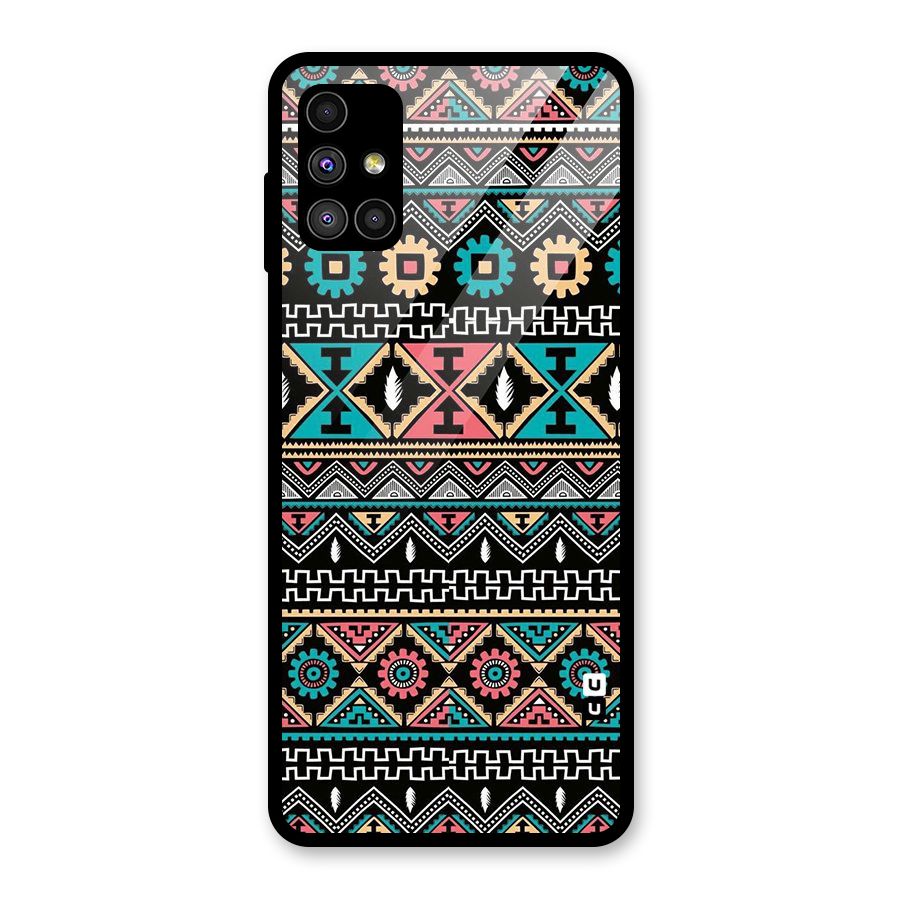 Aztec Beautiful Creativity Glass Back Case for Galaxy M51