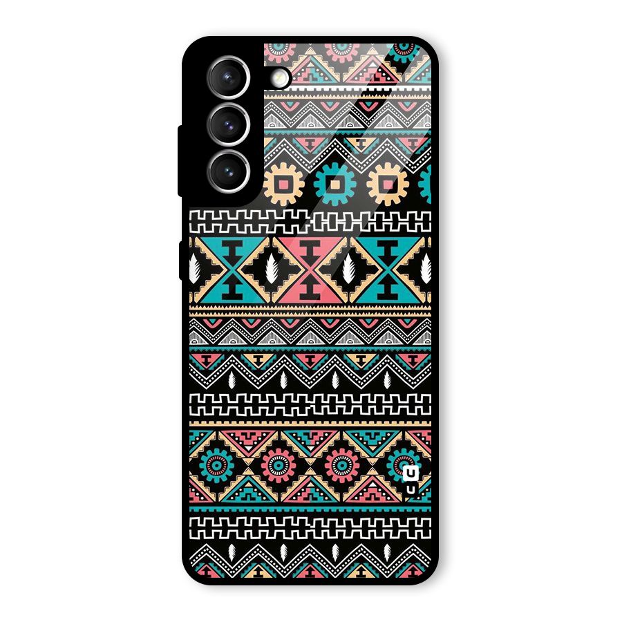 Aztec Beautiful Creativity Glass Back Case for Galaxy S21 5G