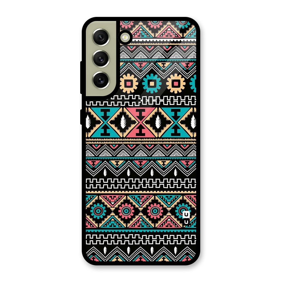 Aztec Beautiful Creativity Glass Back Case for Galaxy S21 FE 5G