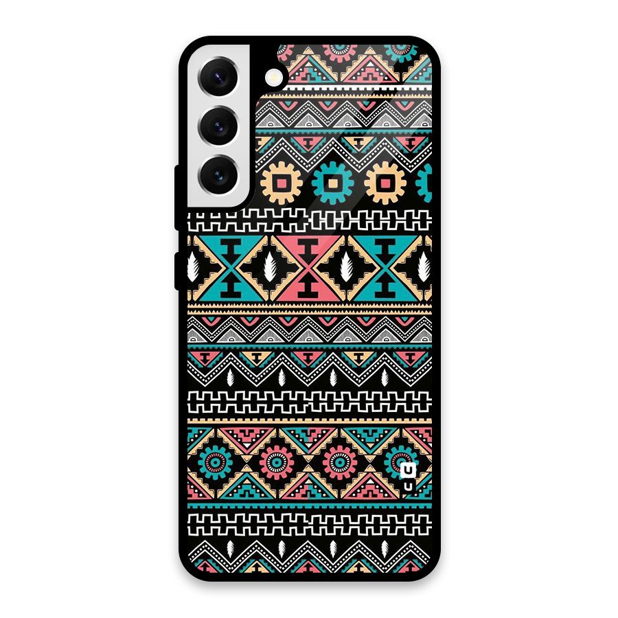 Aztec Beautiful Creativity Glass Back Case for Galaxy S22 Plus 5G